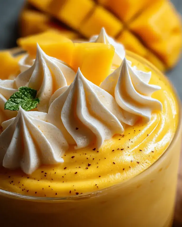 Cremige Mango-Mousse