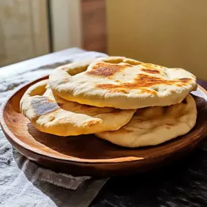 Einfaches hausgemachtes Pita-Brot – Fluffig und lecker