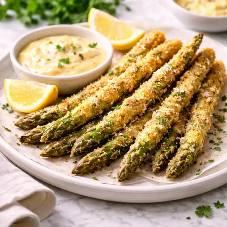 knuspriger Spargel Parmesan Sauce Hollandaise