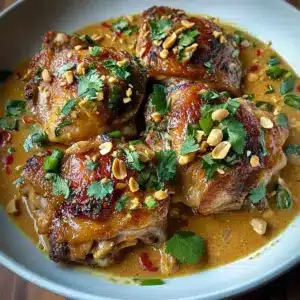 Thailändische Erdnuss-Hühnchenschenkel – ein köstliches 30-Minuten-Rezept