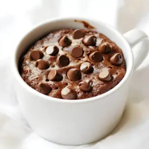 Gooey Sugar-Free Chocolate Chip Mug Cake Genuss Rezept – Recipe Website